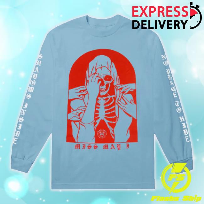 Official Merch Now Miss May I Nowhere To Hide Light Blue Hoodie Sweatshirt Merchnow Shop