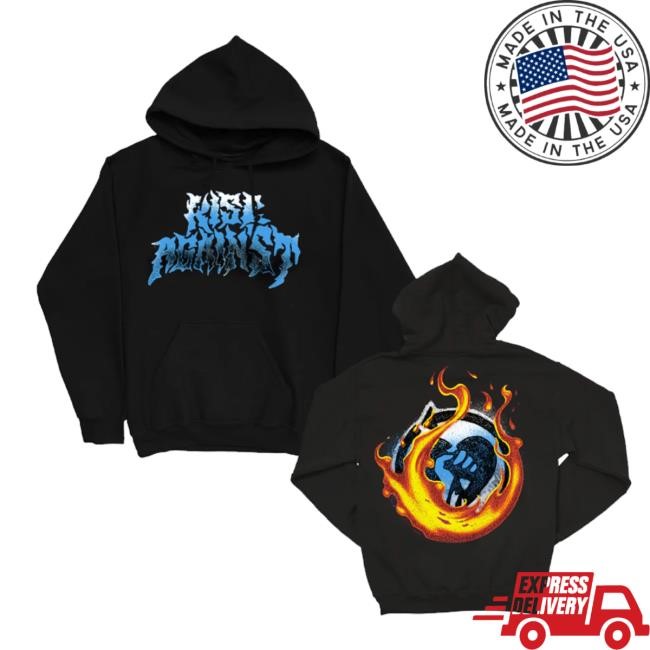 Rise Against Merch Shop Store Official Flamed Heartfist Tee Shirt