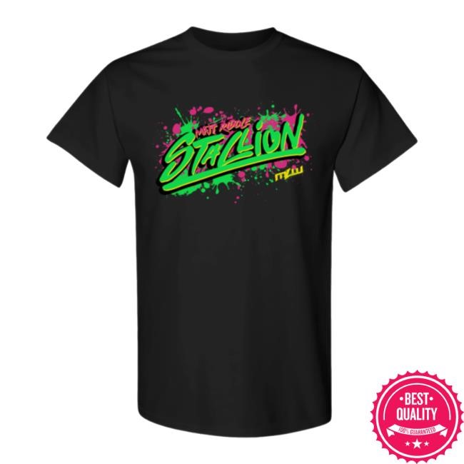 Prowrestlingtees Merch Shop Matt Riddle Stallion Splatter Hoodie