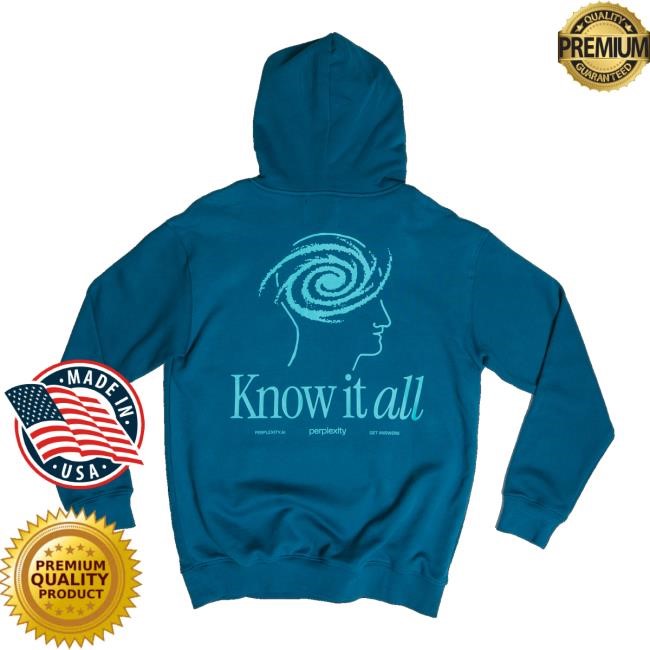 Perplexity Supply Merch Store Know It All Hooded Sweatshirt