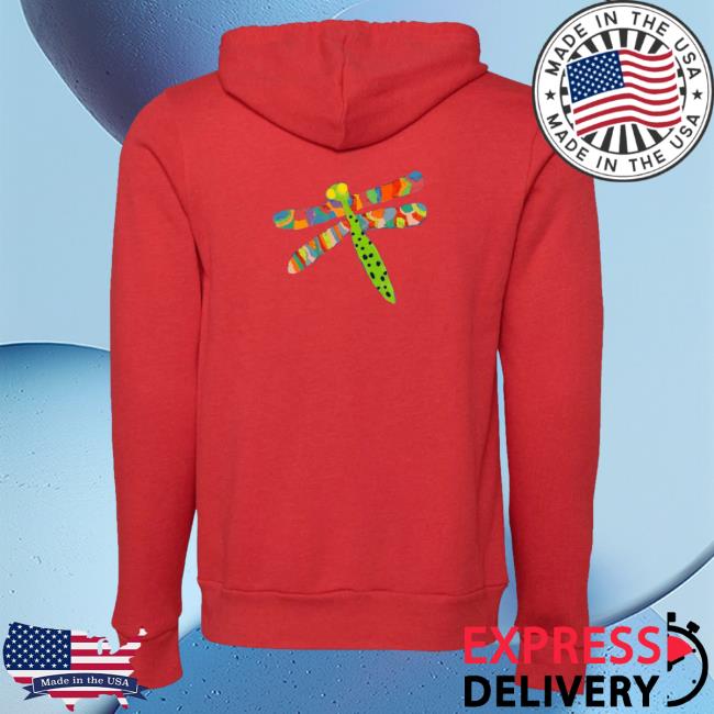 Official Chaos And Kindness Store Dragonfly Zip Popover Hoodie
