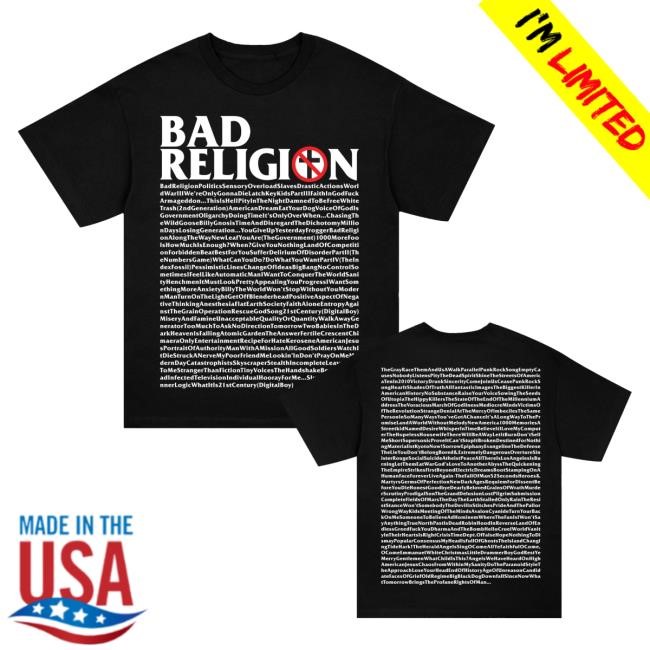 Bad Religion Store Every Song Ever T-Shirt (Black) Hoodie