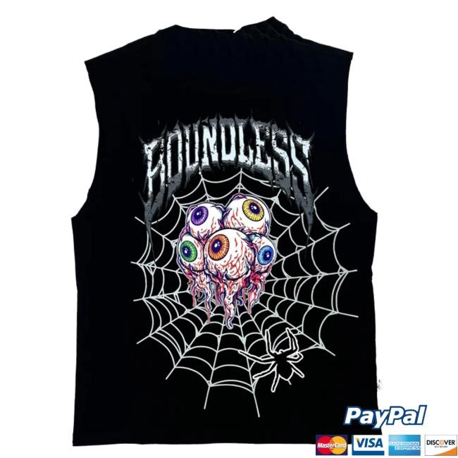 Official K-Momo Merch Bkys Boudless Graphic Sleeveless Crewneck Sweatshirt