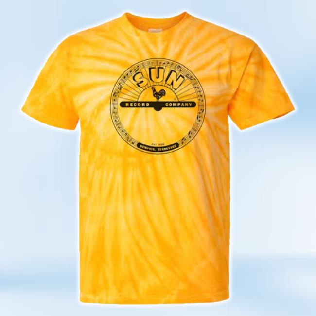 Original Merchbar Merch Store Merchbar2 Sun Logo Tie-Dye Classic Shirt Gold Merchbar Shop