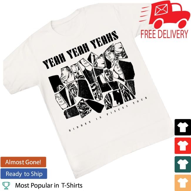 Official Yeah Yeah Yeahs Merch Shop Hidden In Faces Tee Shirt