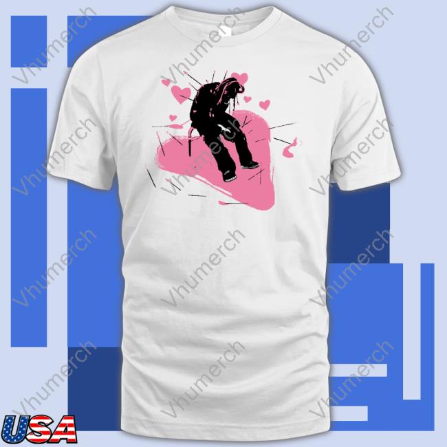Shirt Drokenji Hearts White