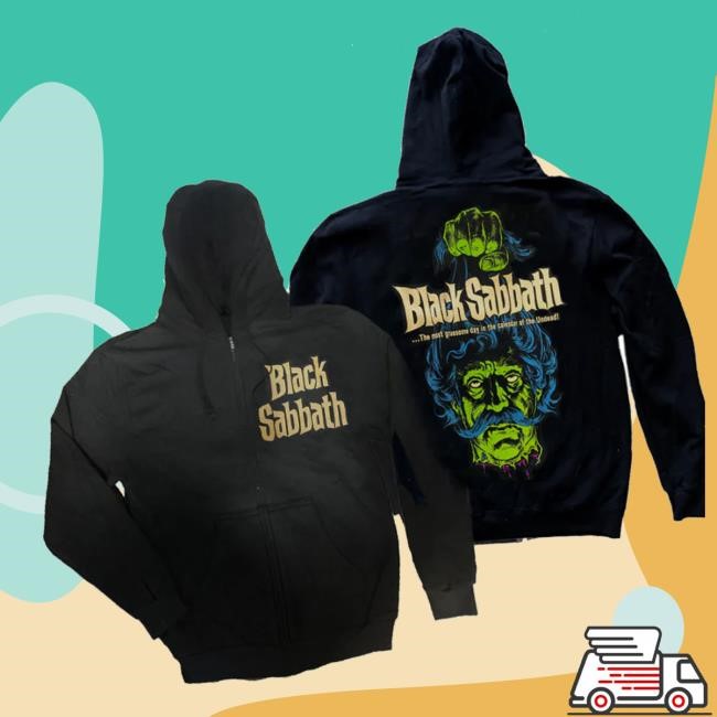 Trending Pallbearer Press Merch Store Black Sabbath Zip Tee