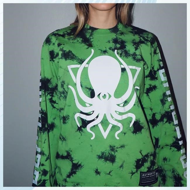 Deep Dark And Dangerous Merch Green Apple Tie Dye T-Shirt