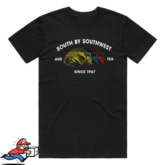 Sxsw Merch Shop Store Official Armadillo Trio T Shirt