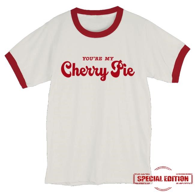 Official Selena Gomez Merch You're My Cherry Pie Ringer Funny Shirt
