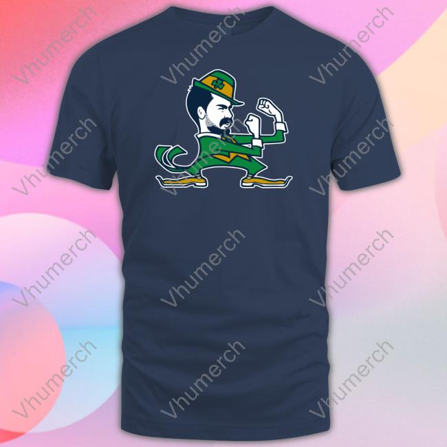 Big Cat Notre Dame Leprechaun Fighting Irish Shirt