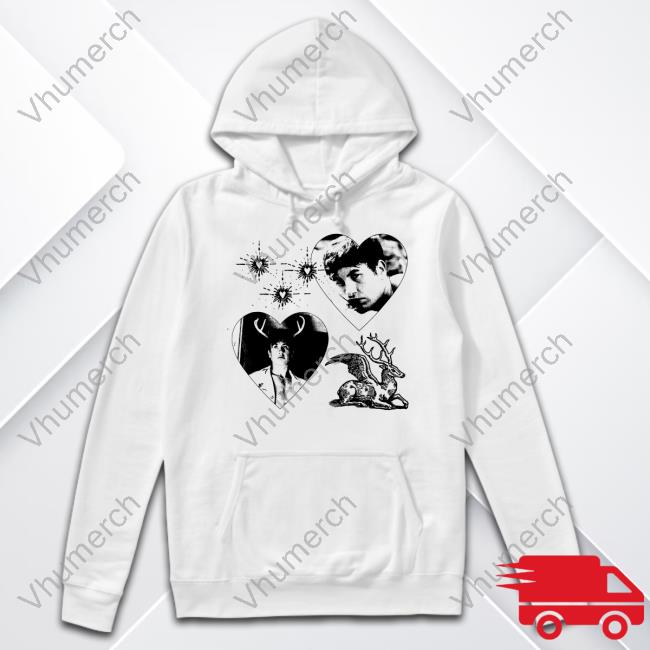 Mustardyardpress Store Oliver Hearts Hoodied Sweatshirt