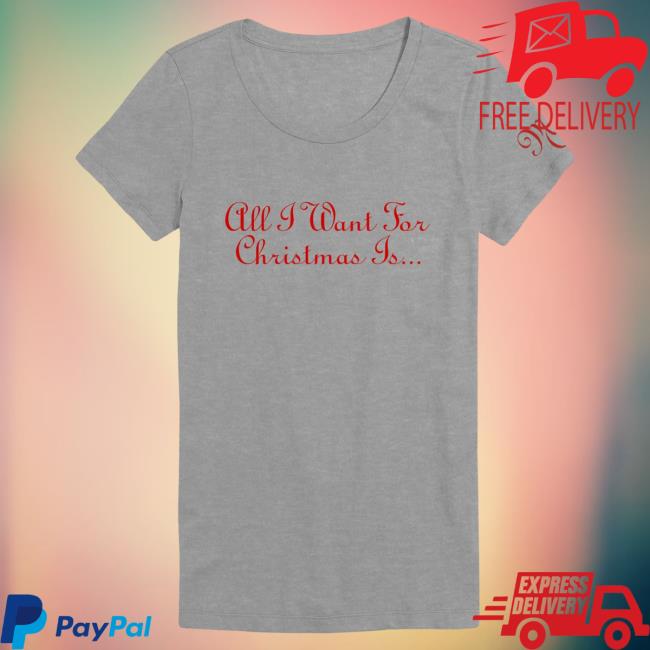 Official Mariah Carey Merch Store Shop All I Want For Christmas Is... Caricature Ladies Attractive Shirt MariahCarey