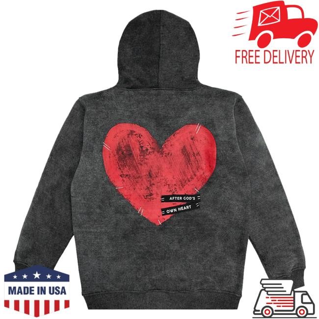 Red Letter Merch Store After God's Heart Tee Shirt