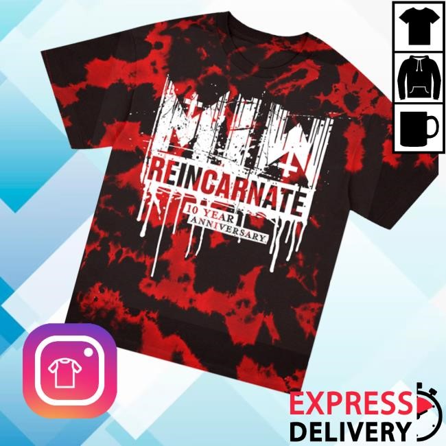 Reincarnate 10 Year Drip Logo Shirts