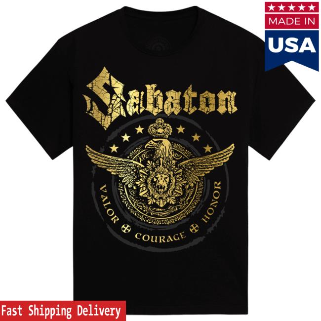 Official Sabaton Merch Store Sabaton Wings Of Glory T-Shirts Sabaton Shop