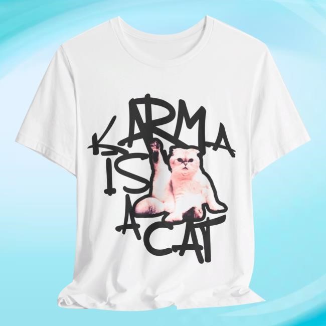 Rose Blush Studio Merch Karma Is A Cat Tee