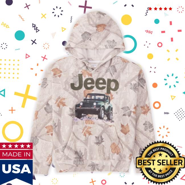 Trending Camo Jeep Graphic Popover Long Sleeve Tee