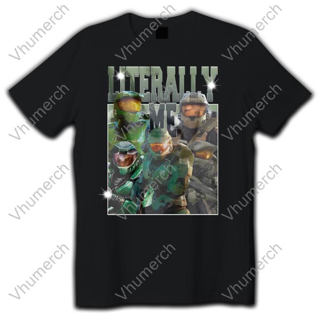 Halo Infinite Master Chief Literally Me Hoodied Sweatshirt Therealsigmastore