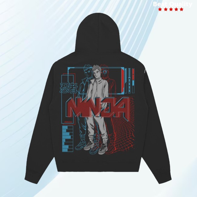 Anime '25 Black Hoodie Team Ninja Merch Store