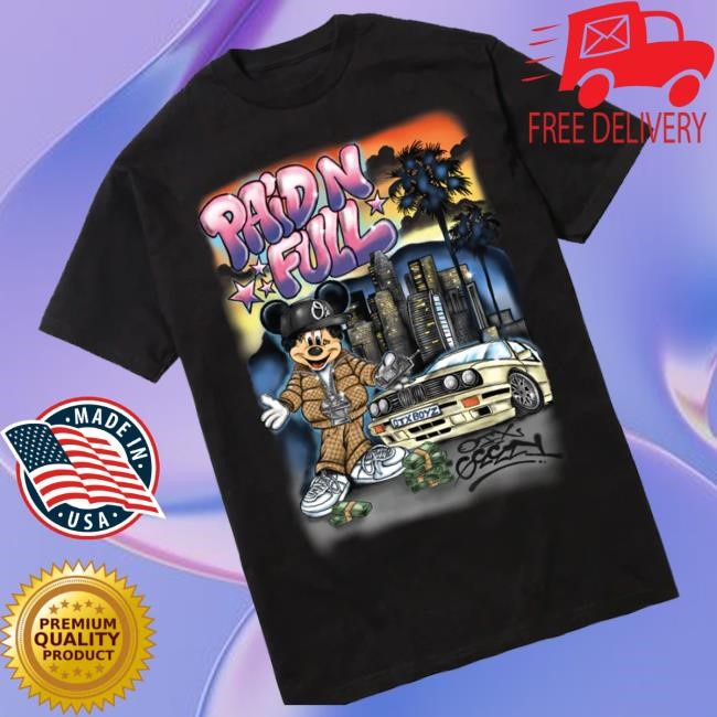 Geezy World Merch Paid N Full Long Sleeve T Shirt Black Geezy World Merch Paid N Full New Shirt Black