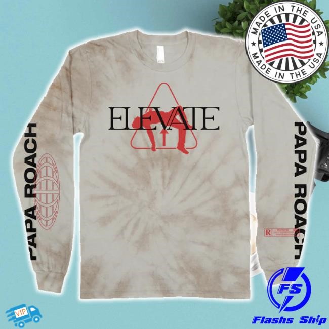 Original Elevate Hoodie (Dyed) Papa Roach Merch Store Shop
