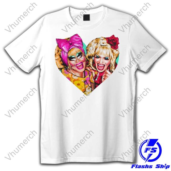 Nordacious Trixie And Katya Heart Hooded Sweatshirt