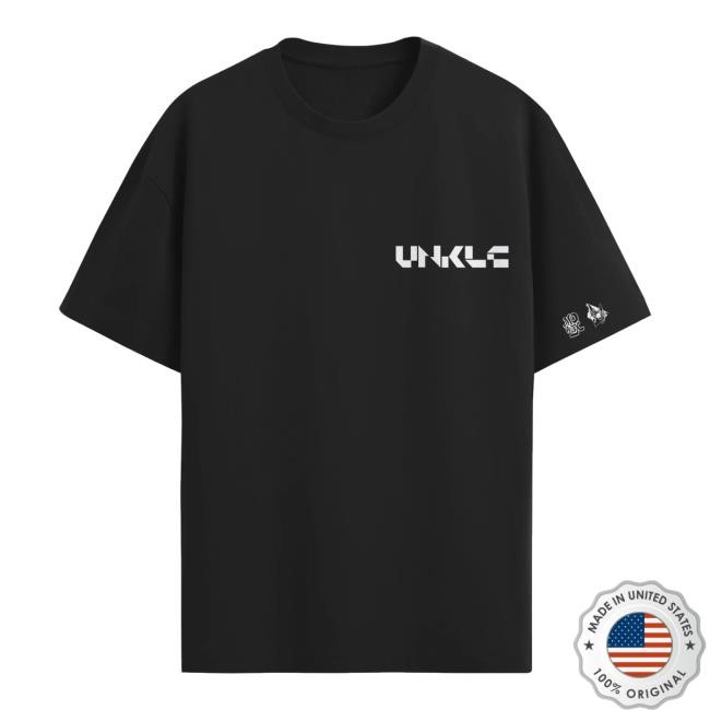 Unkle Store Merch 003 Somewhere In Space - Psyence Fiction Text T-Shirt (Black) Long Sleeve Shirt