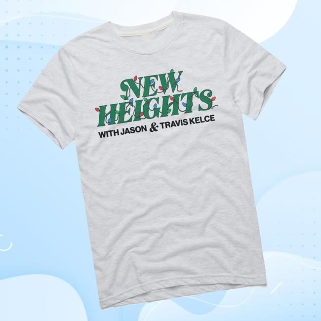 Homage Merch New Heights Podcast Holiday Lights Unisex Sweatshirt