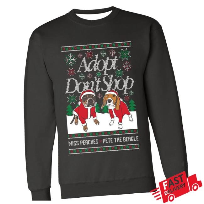 Official Barstool Sports Merch Miss Peaches & Pete The Beagle Ugly Crewneck Sweatshirt