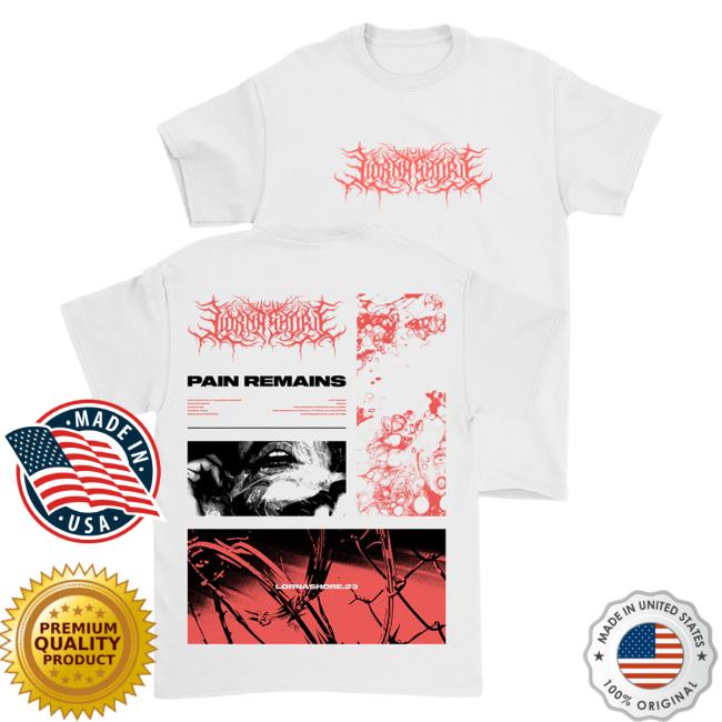 Official Lorna Shore Store Merch Lorna Shore Pain Remains Eden Shirt New White LornaShore