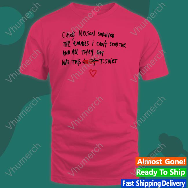 Sabrina Carpenter Caleb Nelson Survived The Emails I Can't Send Tour Long Sleeve Tee Shirt