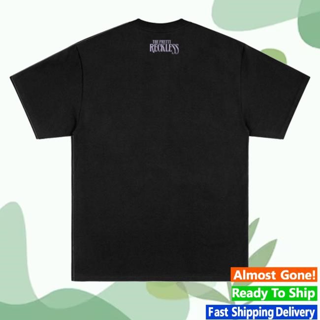 Official The Pretty Reckless Store Got So High Butterfly Black Tee Shirt