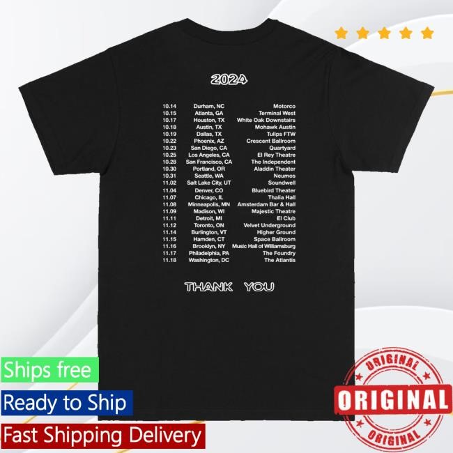 Vundabar Merch Shop Store Thanks For Being A Friend Tour New Shirt