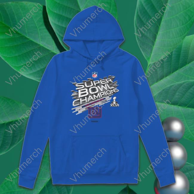 York Giants Super Bowl Xlvi Champions By Reebok Tee Shirt