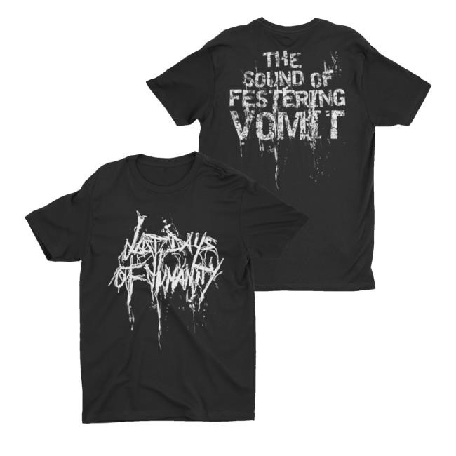 Night Shift Merch Last Days Of Humanity - Feserting Vomit Hooded Sweatshirt