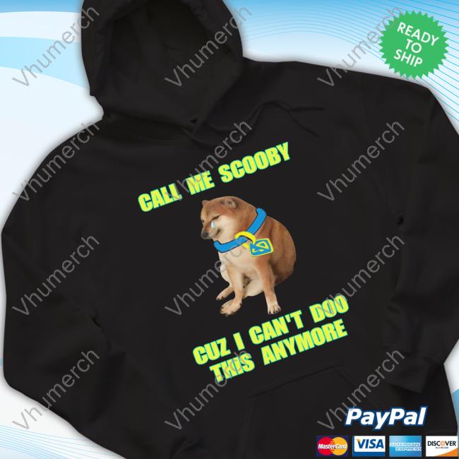 Cringeytees Store Call Me Scooby Cuz I Can't Doo This Anymore Tank Top