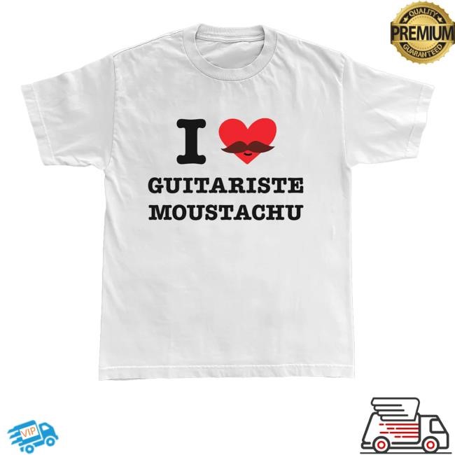Paramore Merch Shop Store Official I Love Guitariste Moustachu Tee Shirt