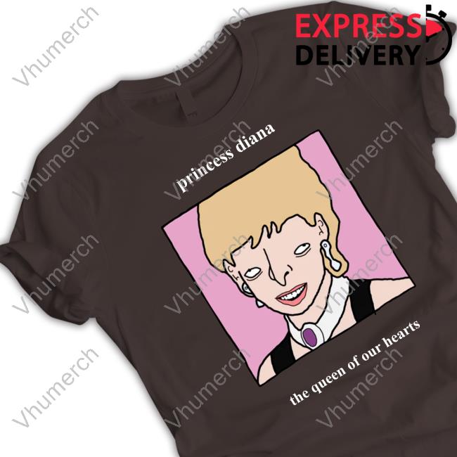 Picturesthatigoneanddone Merch Princess Diana The Queen Of Our Hearts Hoodied Sweatshirt