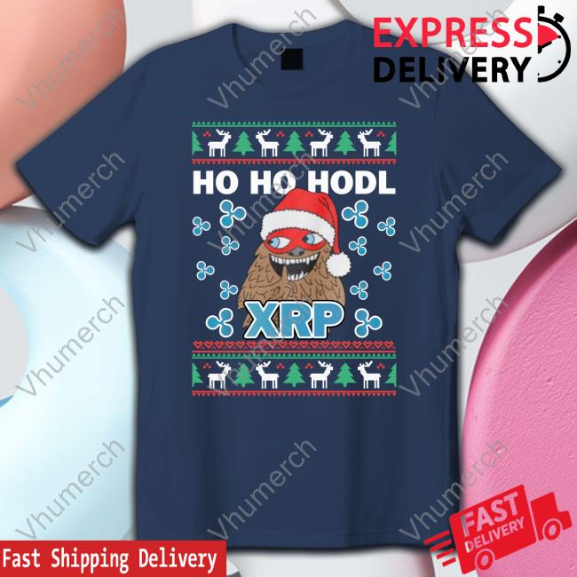 Bearable Guy Hodl Shirt Cryptocurrency Christmas Store Ho Ho Hold Xrp Sweatshirt