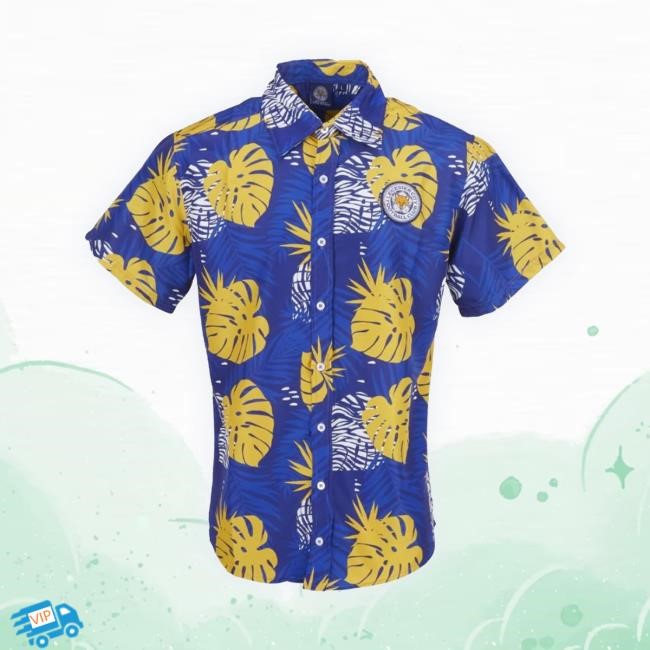 Leicester City Tropical Hawaiian Shirt - Mens T-Shirt