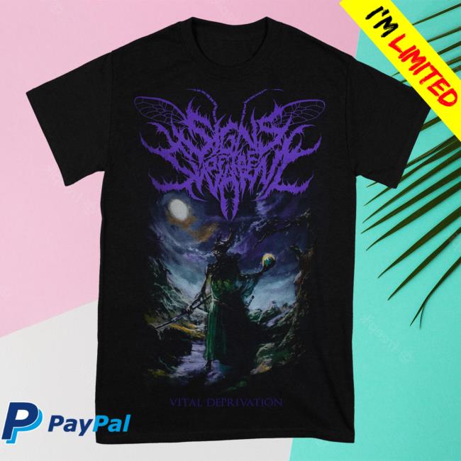Official Signs Of The Swarm Rising Merch Signs Of The Swarm - Vital Deprivation Shirt Risingmerch
