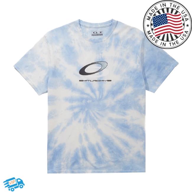 Official Oakley X Saturdays Standard Short Sleeve Unisex Sweatshirt Tie Dye Blue Saturdaysnyc Shop