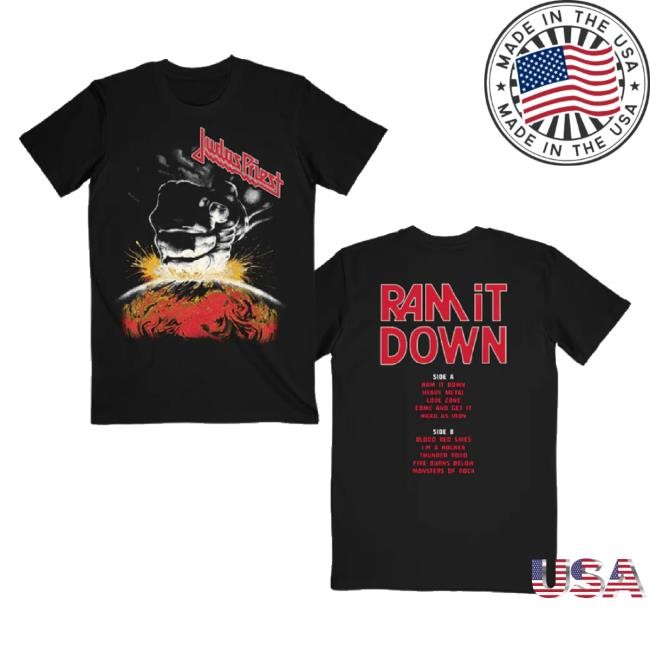 Trending Judas Priest Merch Store Ram It Down Tracklist Shirt Shop Judaspriest