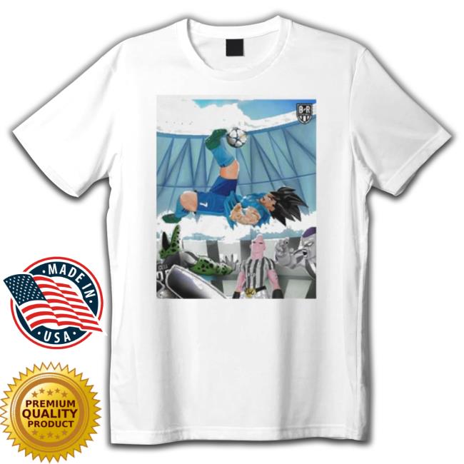 Trending Official Real Madrid Goku Vs Juventus Cell Frieza Majin Buu Inspired By Akira Toriyama Shirts