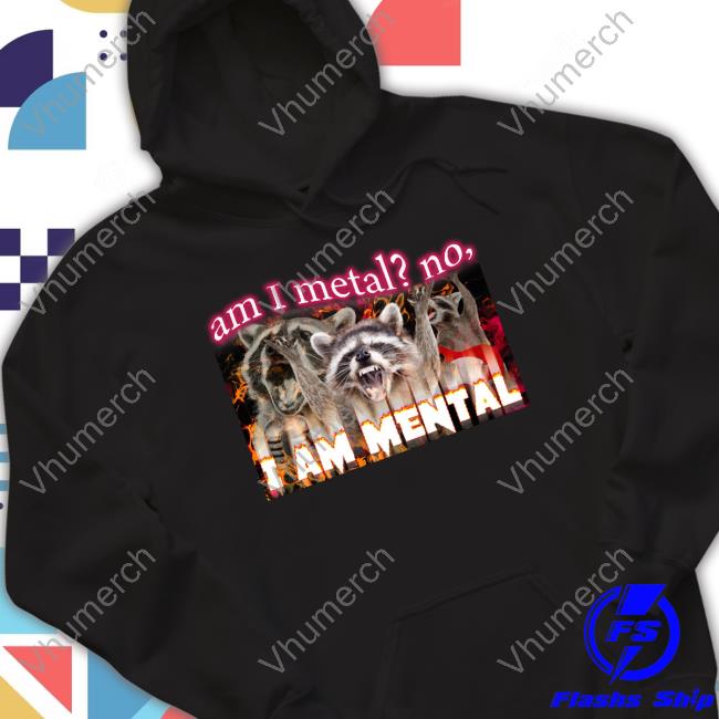Am I Metal No I'm Mental Meme Hoodie