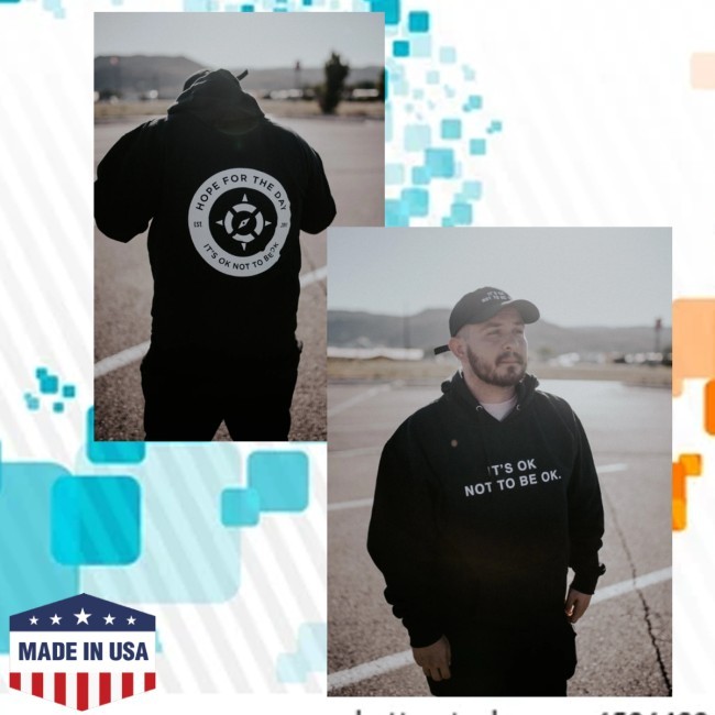 It's Ok Not To Be Ok Funny Shirt Hope For The Day Merch Store It's Ok - Compass
