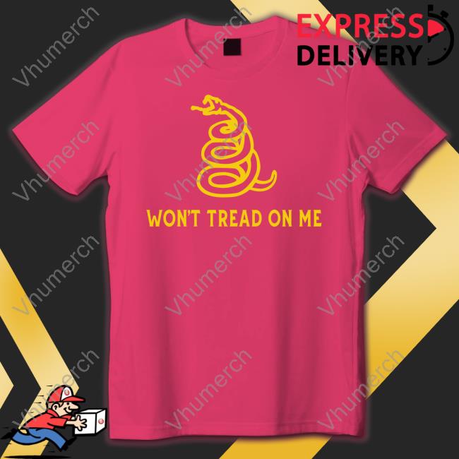 Alex Jones Wearing Won't Tread On Me T Shirt