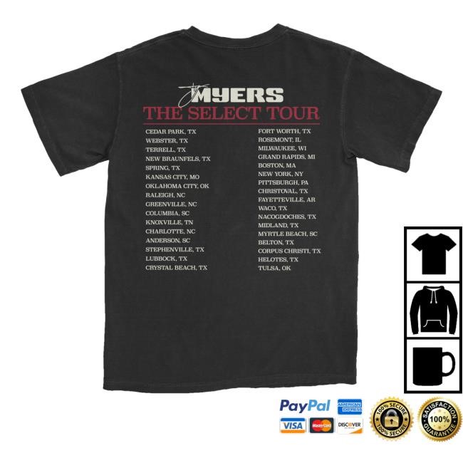 Ty Myers The Select Tour T Shirt