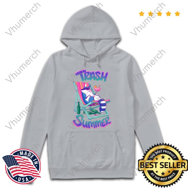Wolf Trash Summer Hooded Sweatshirt